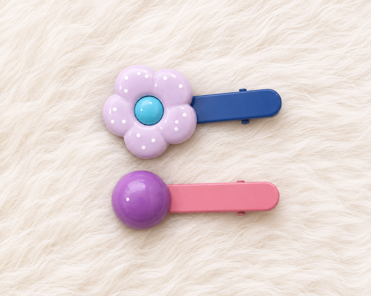 Bloom & Button Clip Set