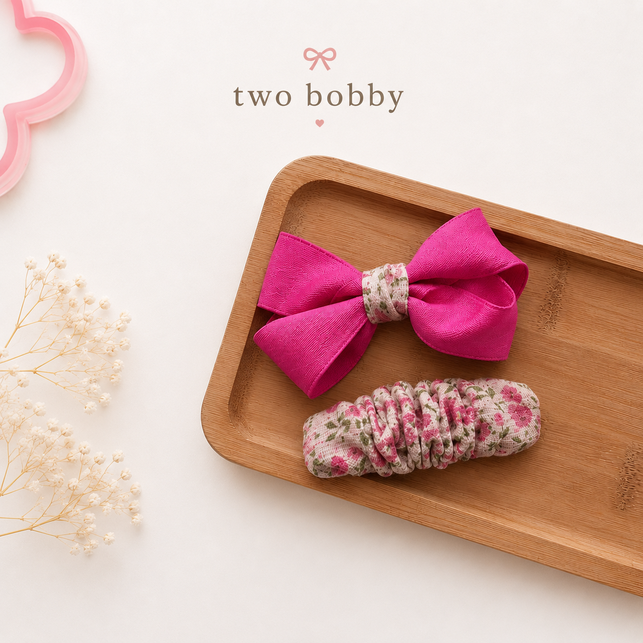 Belle Scrunch Bow & Clip Set