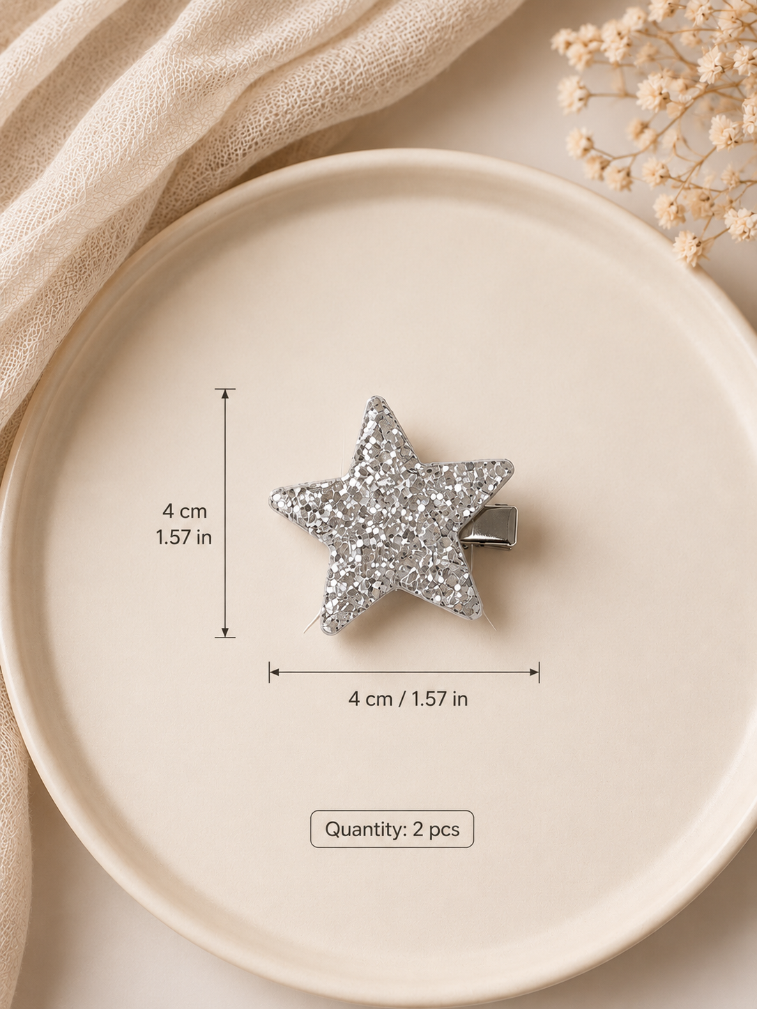 Sparkle Star Clips Set