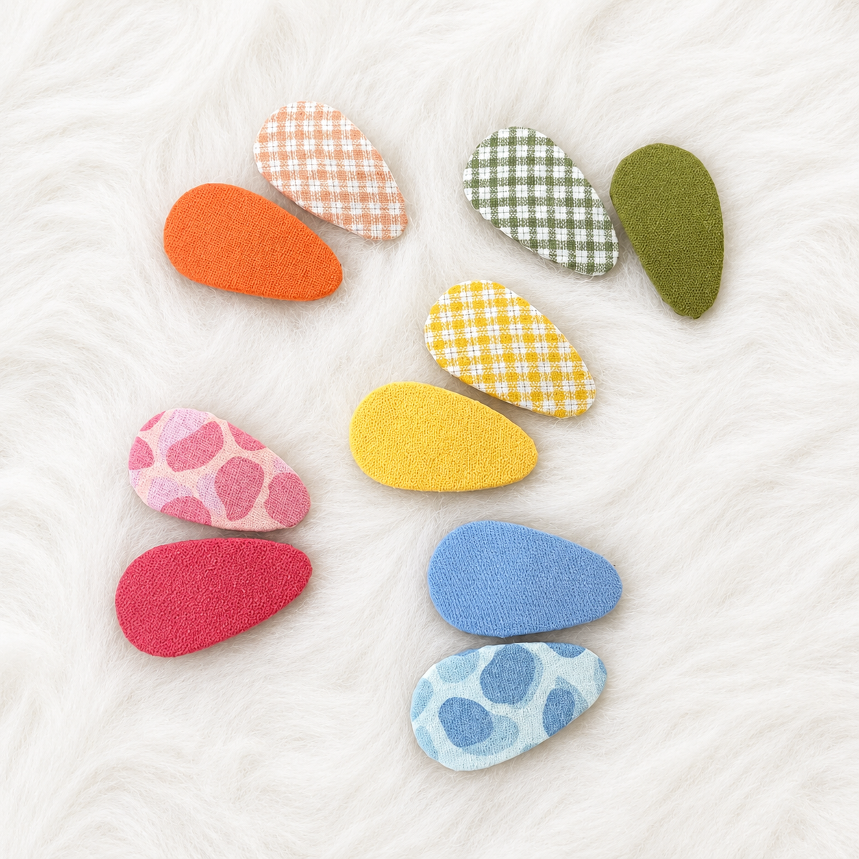 Color Pop Fabric Clips – Set of 4