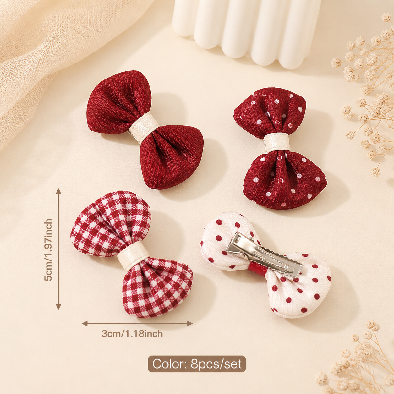 Petite Bow Hair Clips
