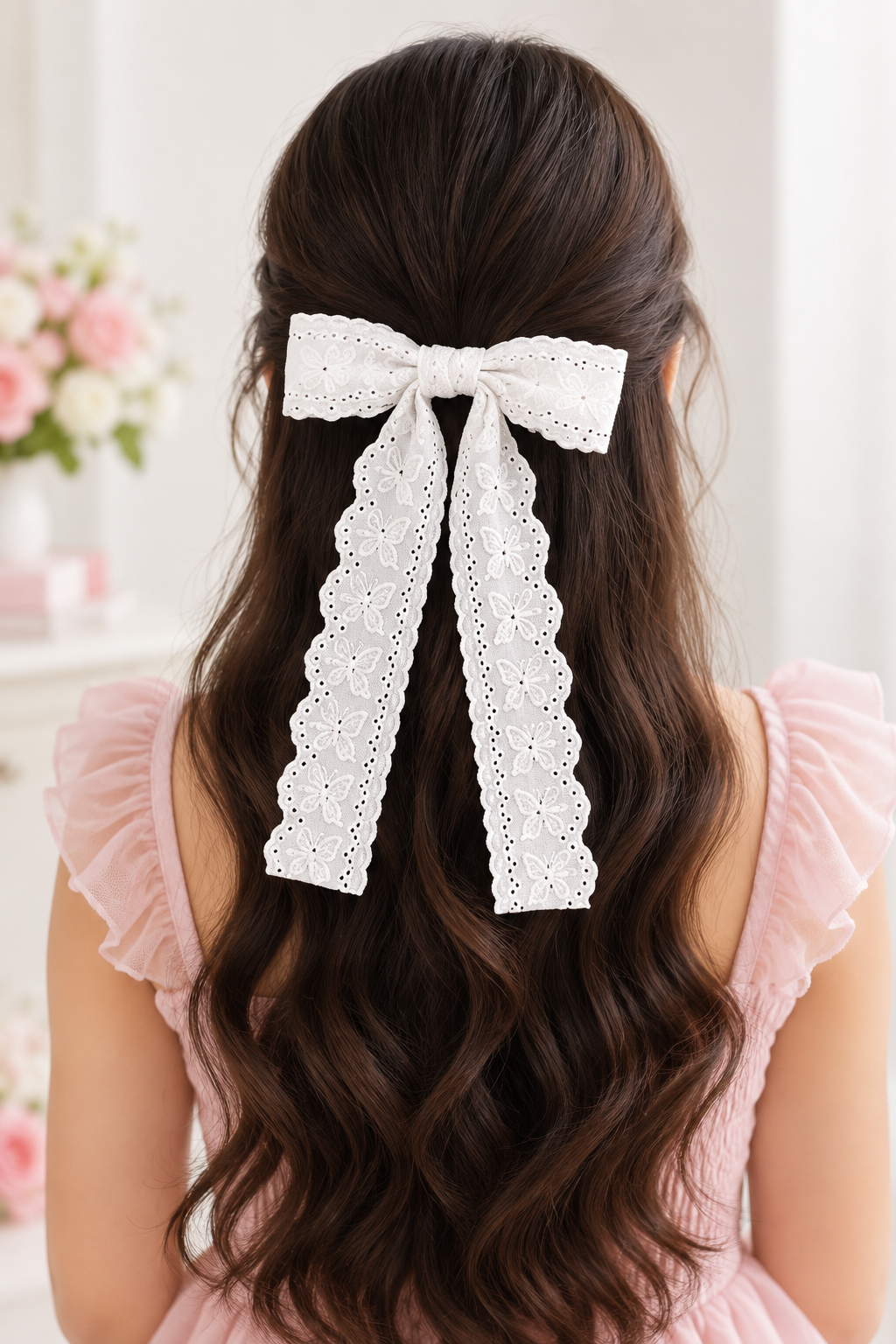 Schifli Lace Bow Hair Clip