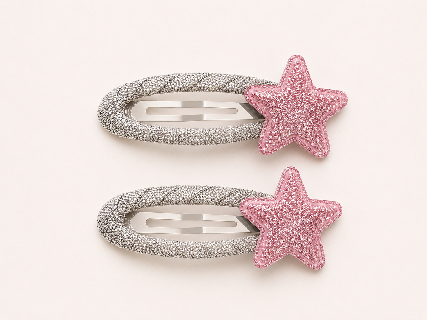 Glitter Star Clips