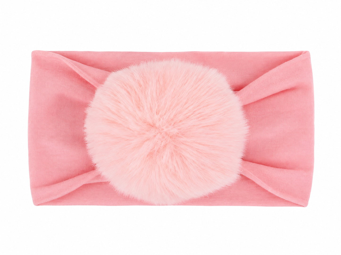 Blush Pom Pom Baby Headband