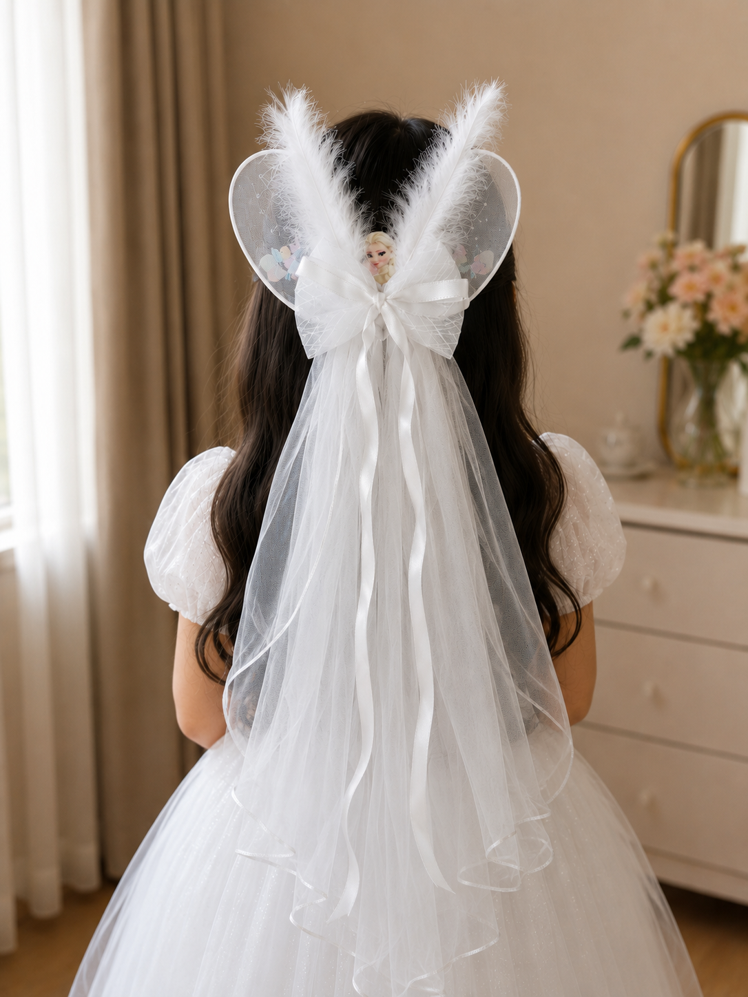 Frozen Princess Veil Clip