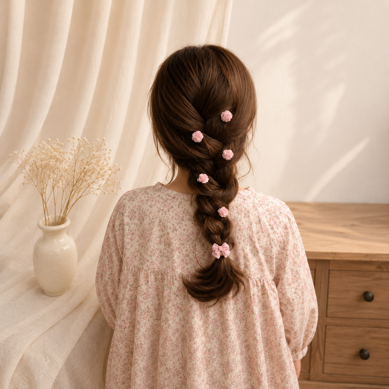 Blush Rose Clips
