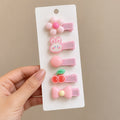 two bobby Love Clips – Set of 5 – pink