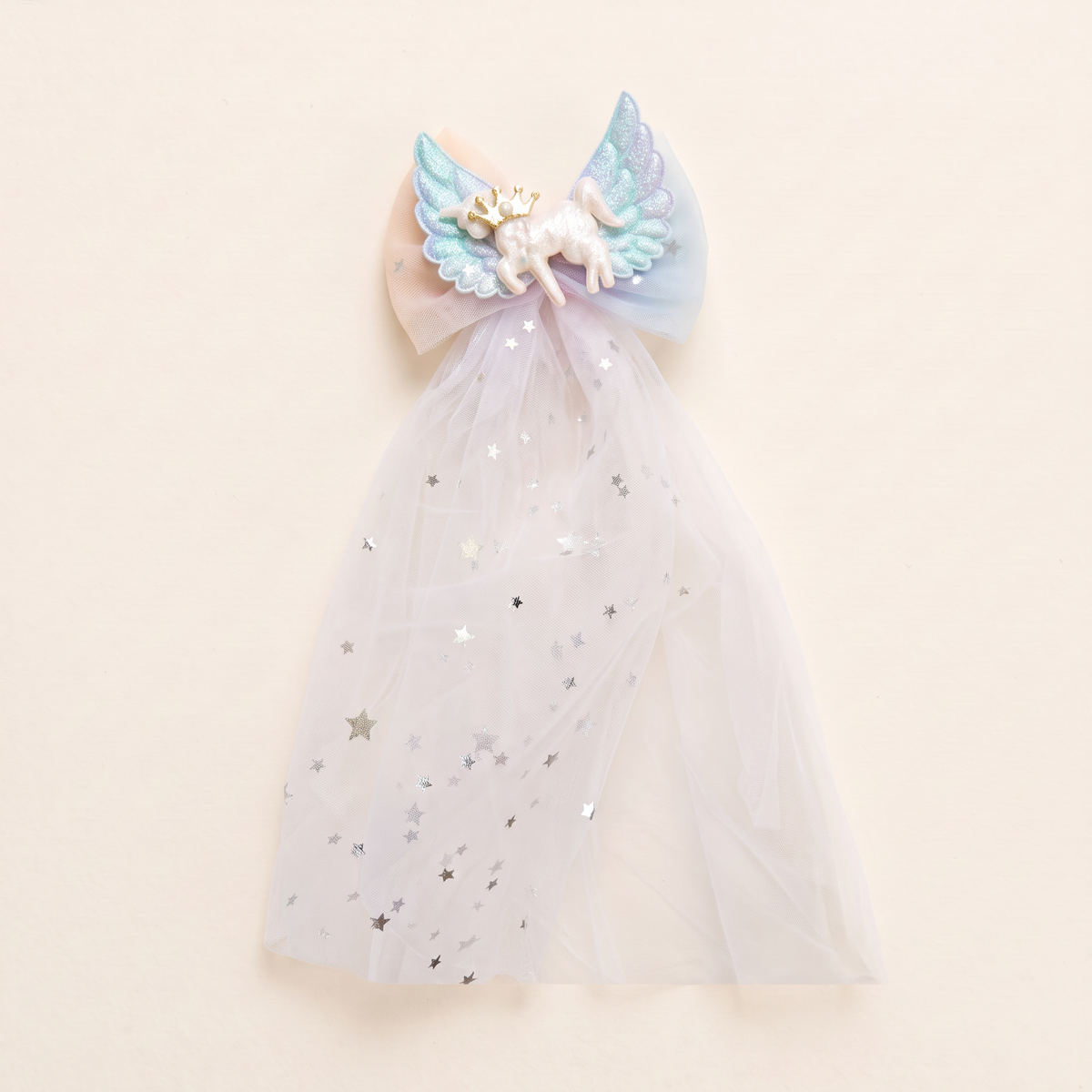 two bobby Unicorn Veil Clip – White