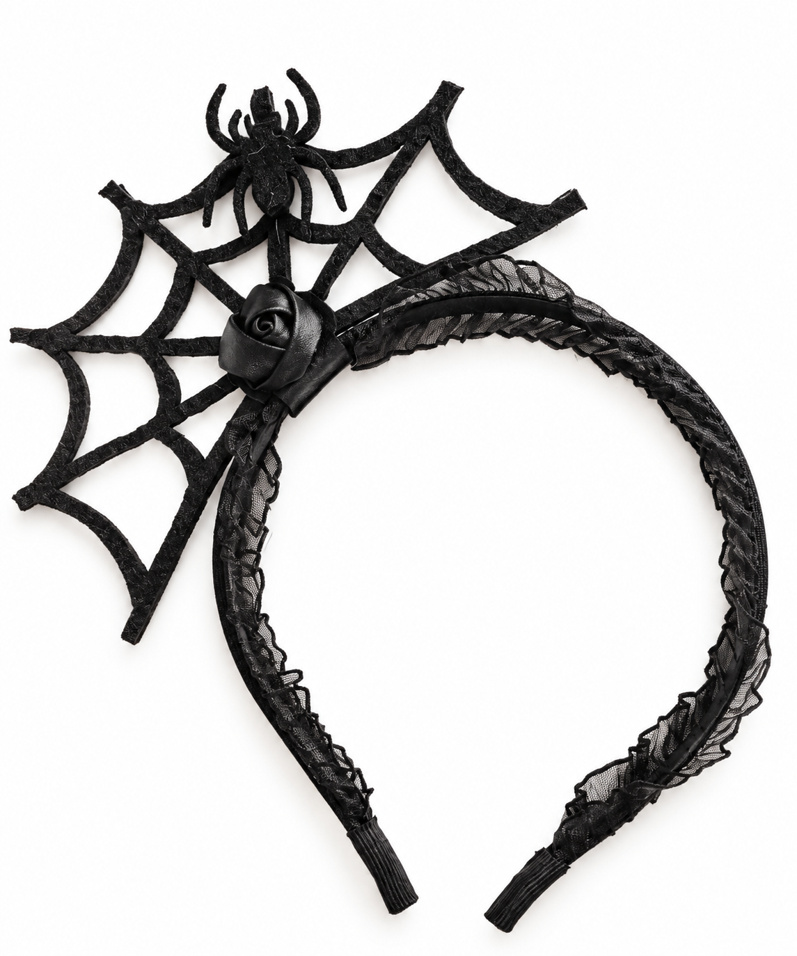 Black Spider Web Headband