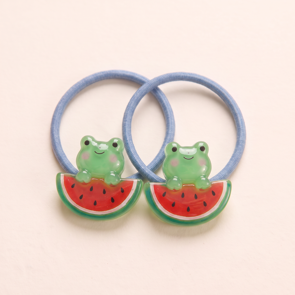two bobby Jelly Animal Friends Hair Ties – Close-up of one pair