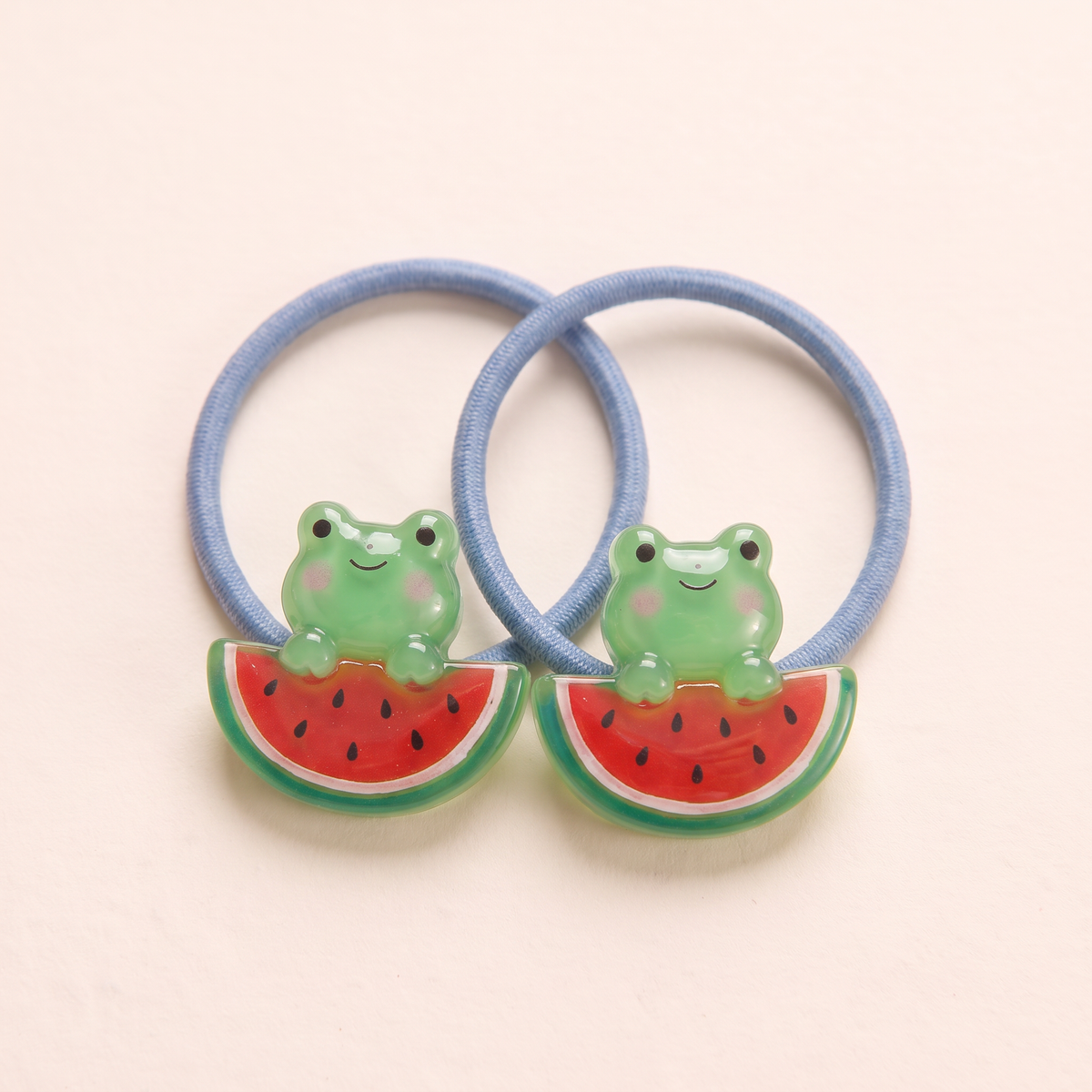 two bobby Jelly Animal Friends Hair Ties – Close-up of one pair