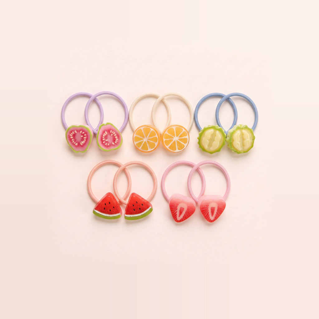 two bobby Fruit Slice Hair Ties – Set