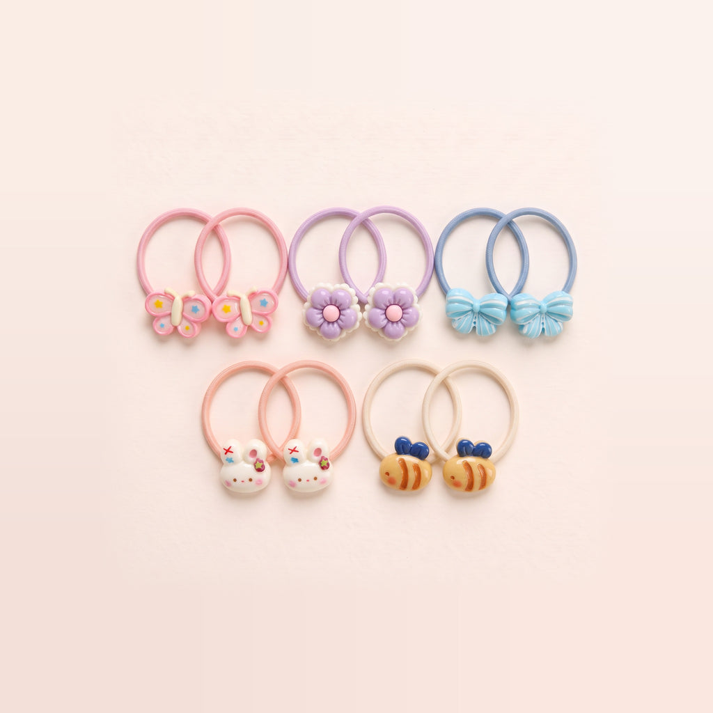 two bobby Garden Friends Hair Ties – Set