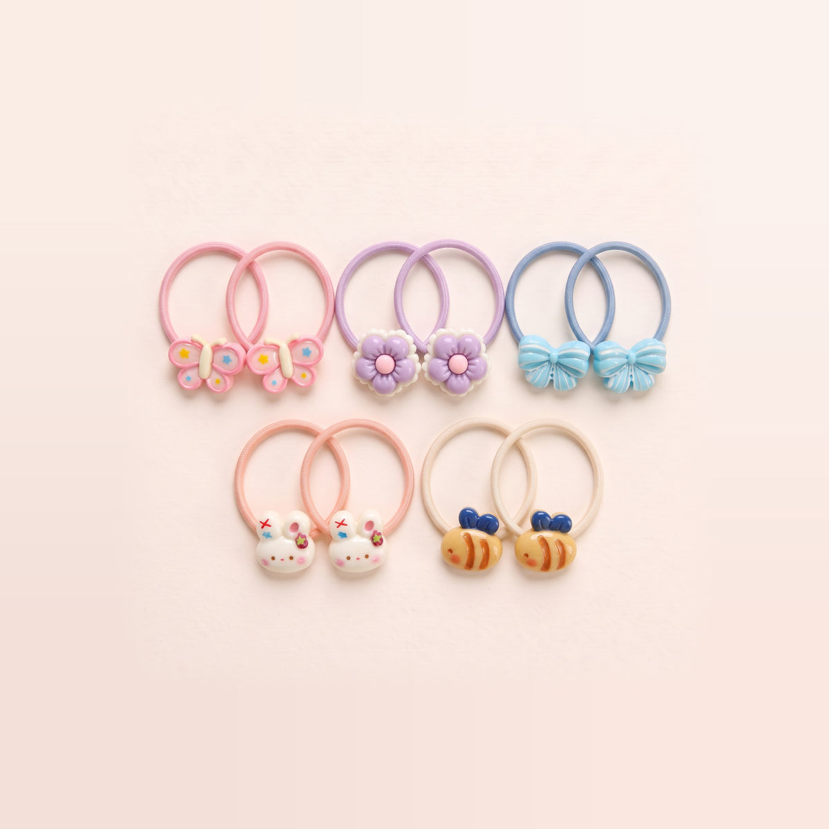 two bobby Garden Friends Hair Ties – Set