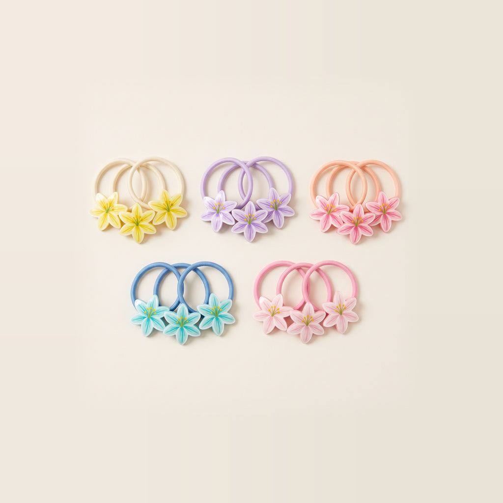 two bobby Jelly Lily Hair Ties – Set