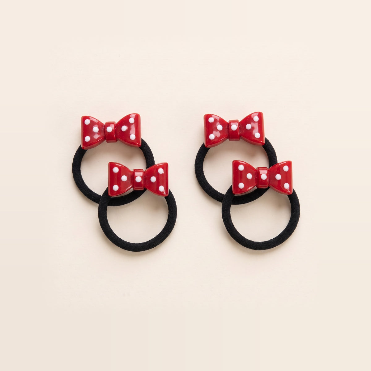 two bobby Polka Bow Hair Ties – Set