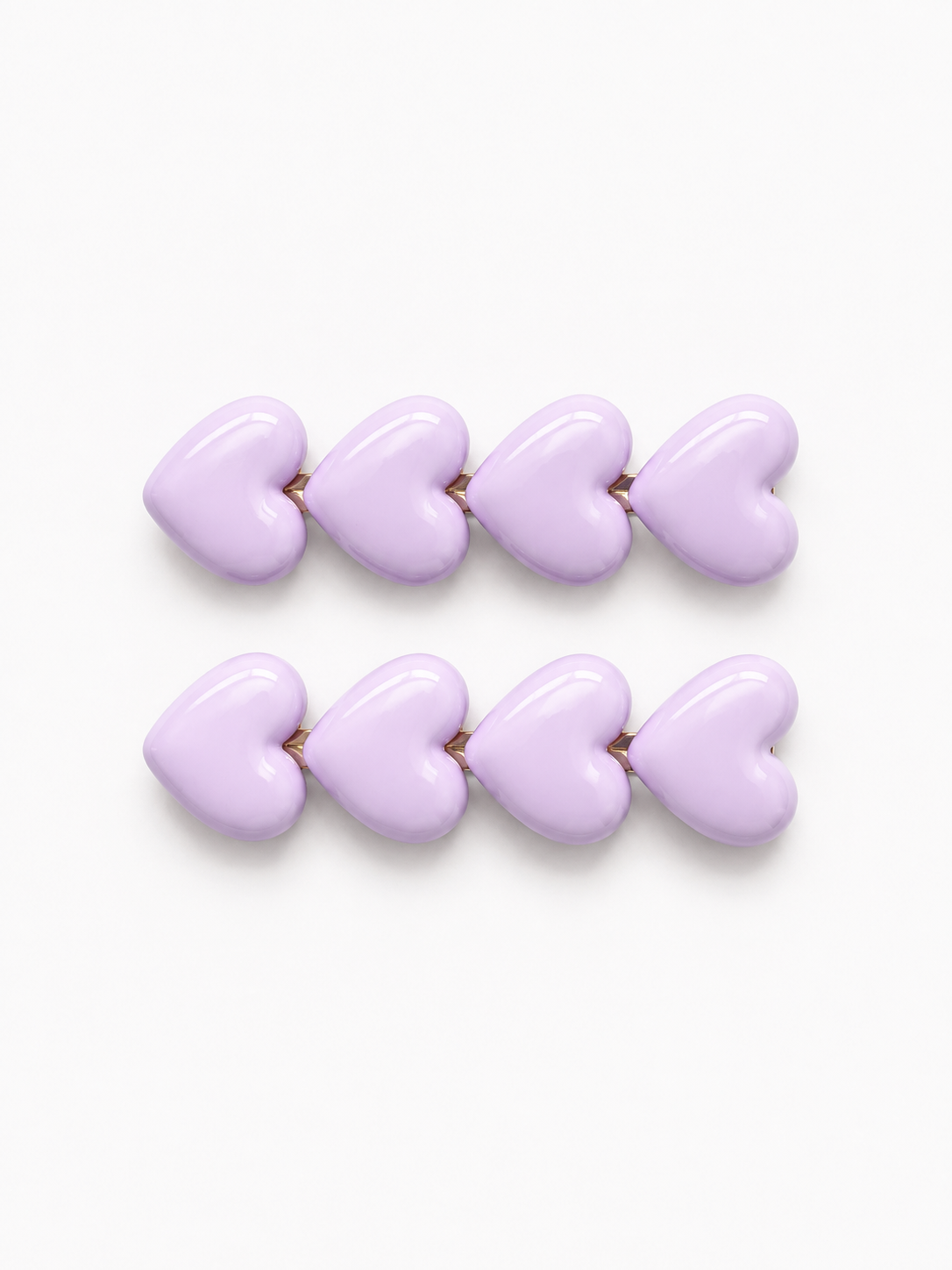 Pastel Heart Hair Clips