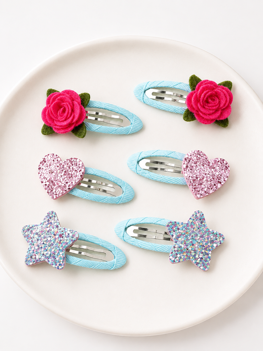 Pretty Petals Hair Clip Set