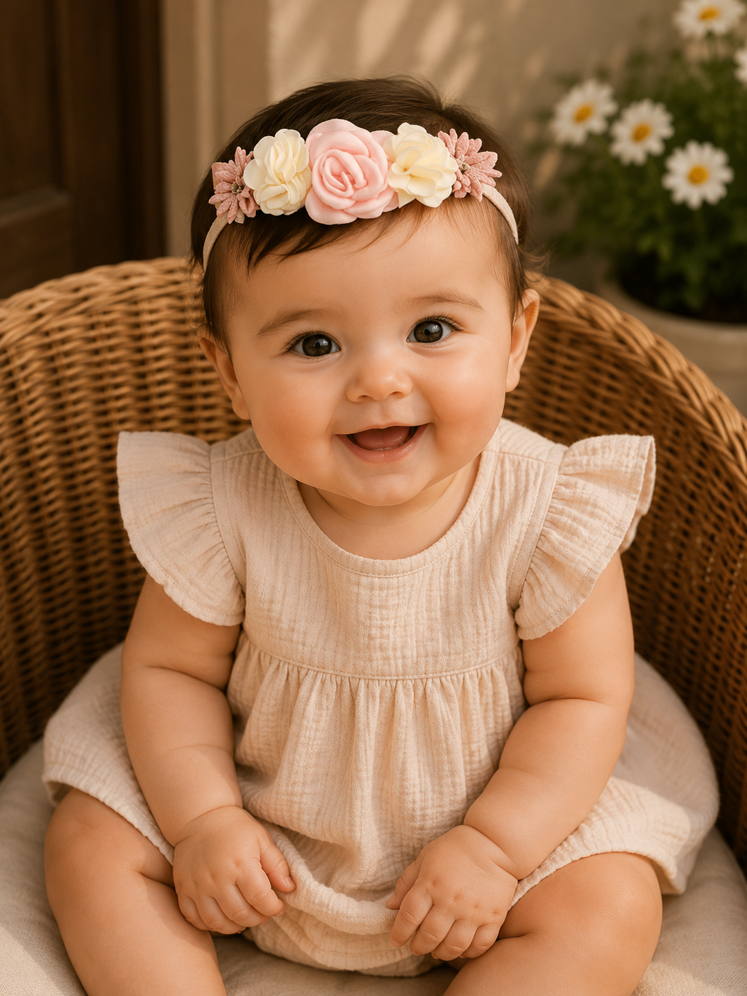 Floral Baby Headbands - Set of 3, view 2