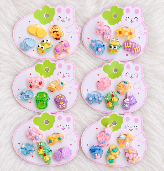Assorted Cute Hair Ties – Set of 5 pairs