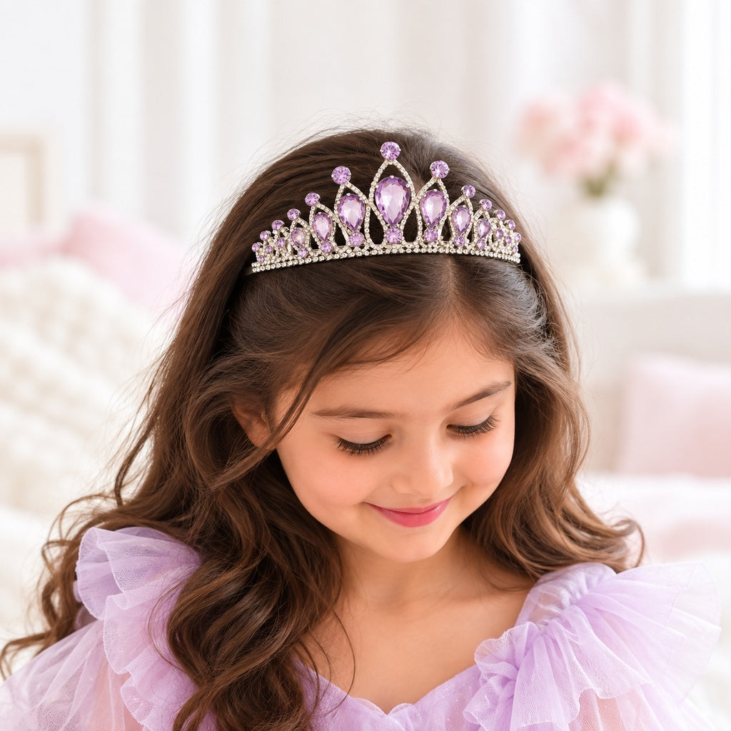 Lilac Crystal Tiara