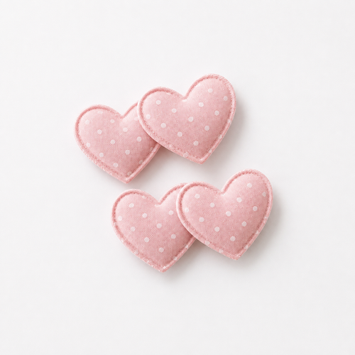 Pink Heart Hair Clips, view 2