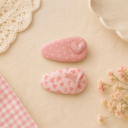 Blush Blossom Tic Tac Clips