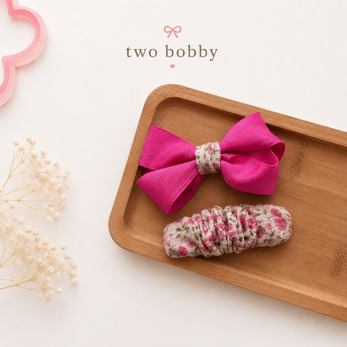 Belle Scrunch Bow & Clip Set
