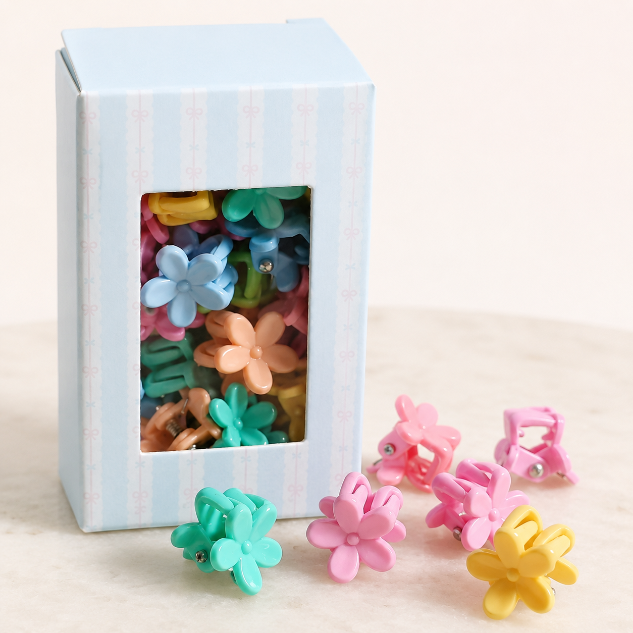 Flower Power Mini Hair Claw Set