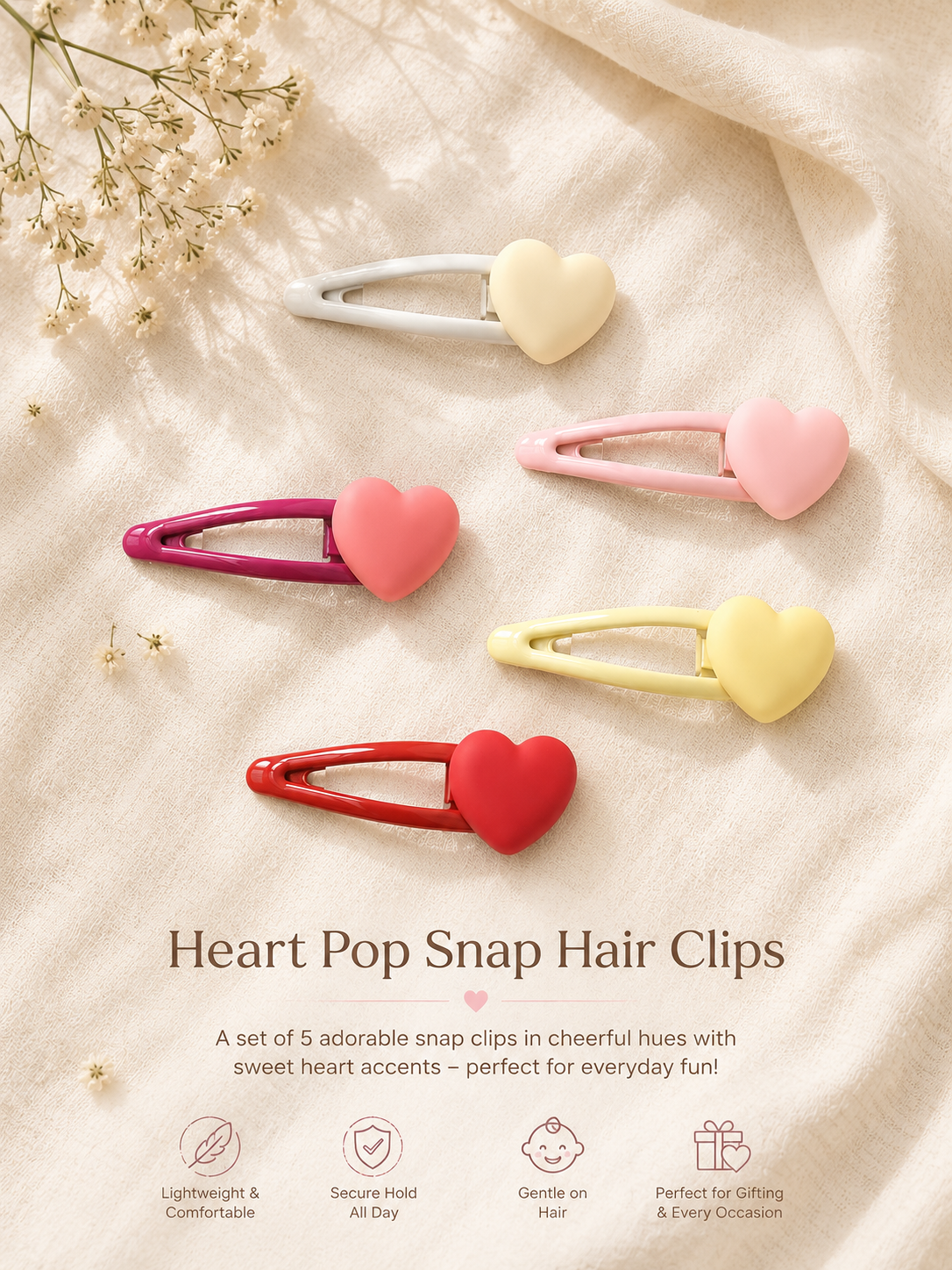 Heart Pop Tic Tac Clips, view 2
