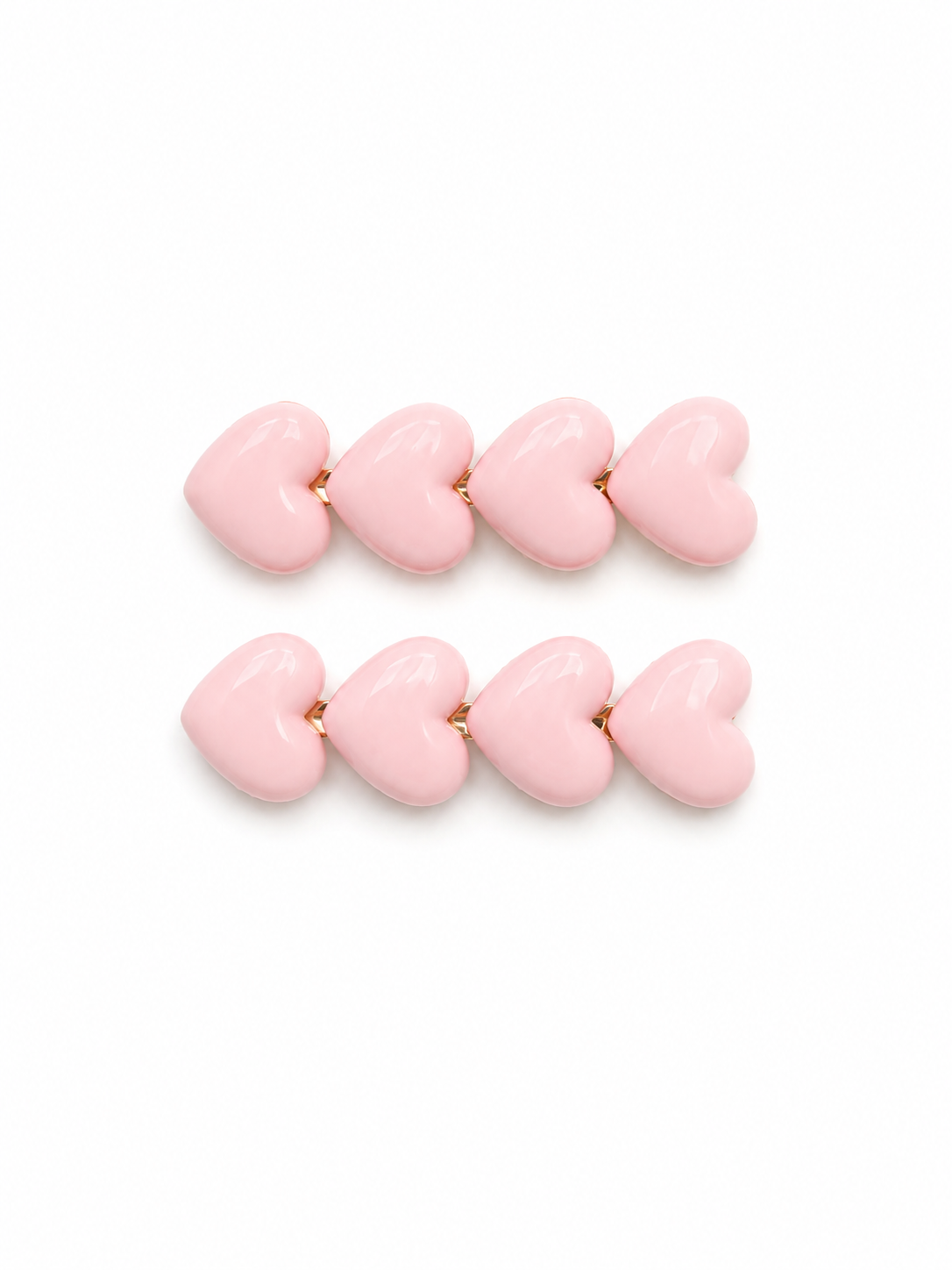 Pastel Heart Hair Clips