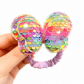 Sequin Butterfly Bow Hair Tie - Single Piece in Rainbow