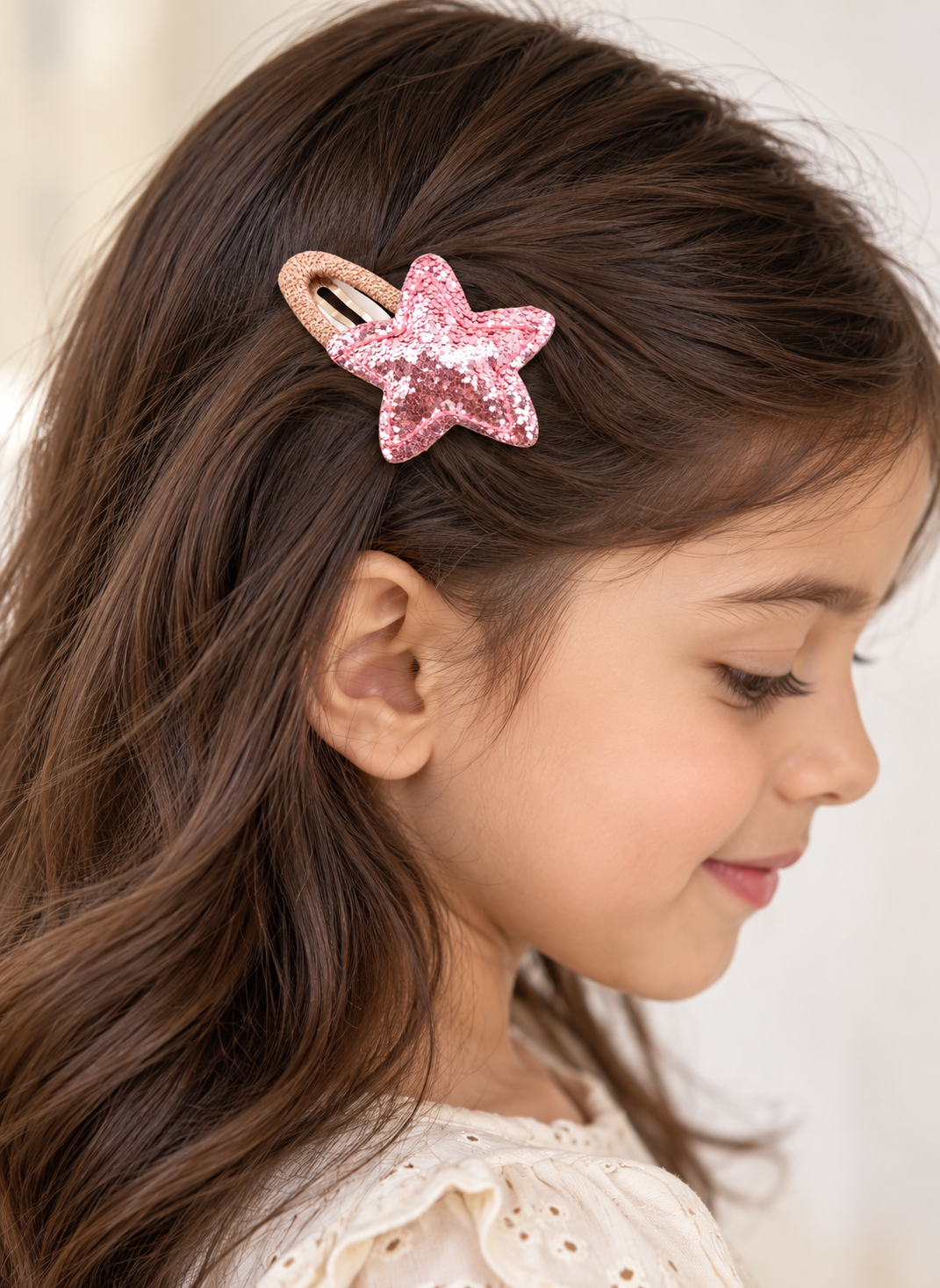 Pink Sparkle Star Tic Tac Clips, view 3
