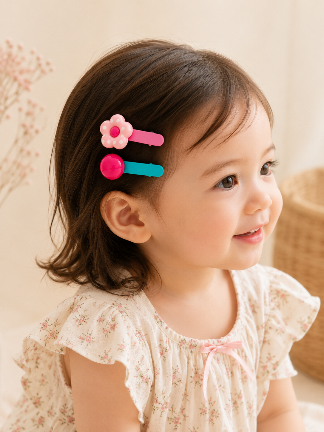 Bloom & Button Clip Set