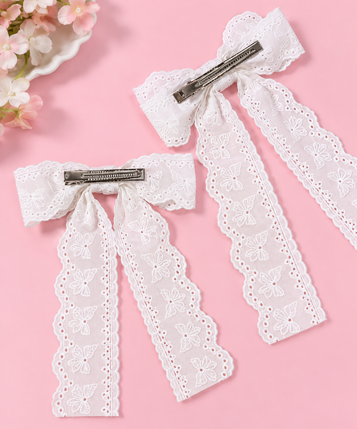 Schifli Lace Bow Hair Clip