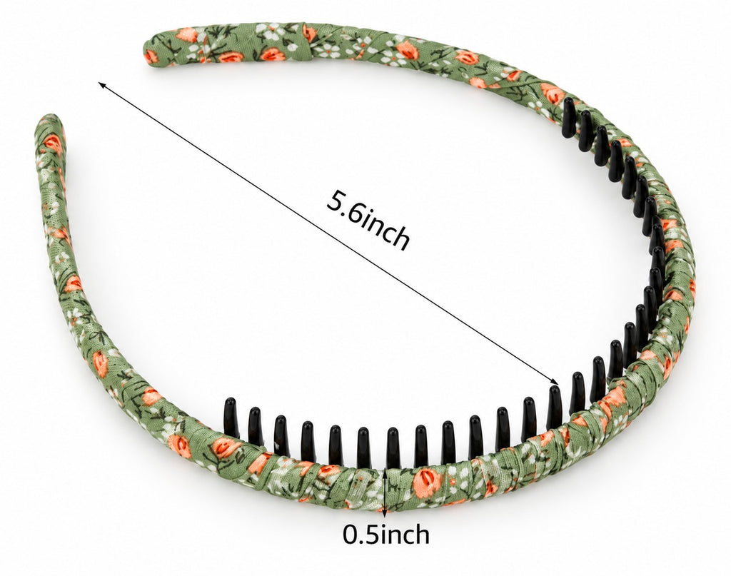 two bobby Green Floral Comb Headband – view 1