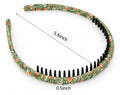 two bobby Green Floral Comb Headband – view 1