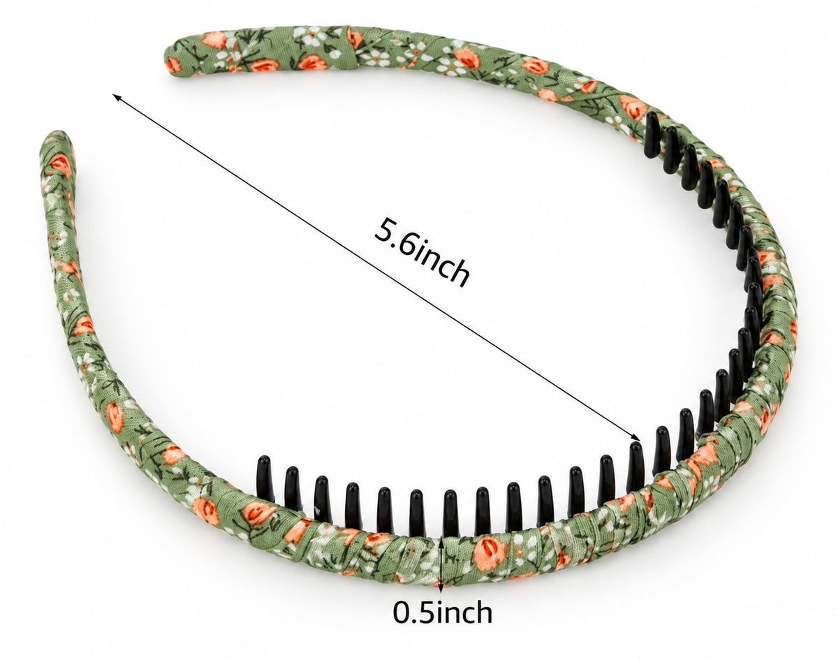 two bobby Green Floral Comb Headband – view 1