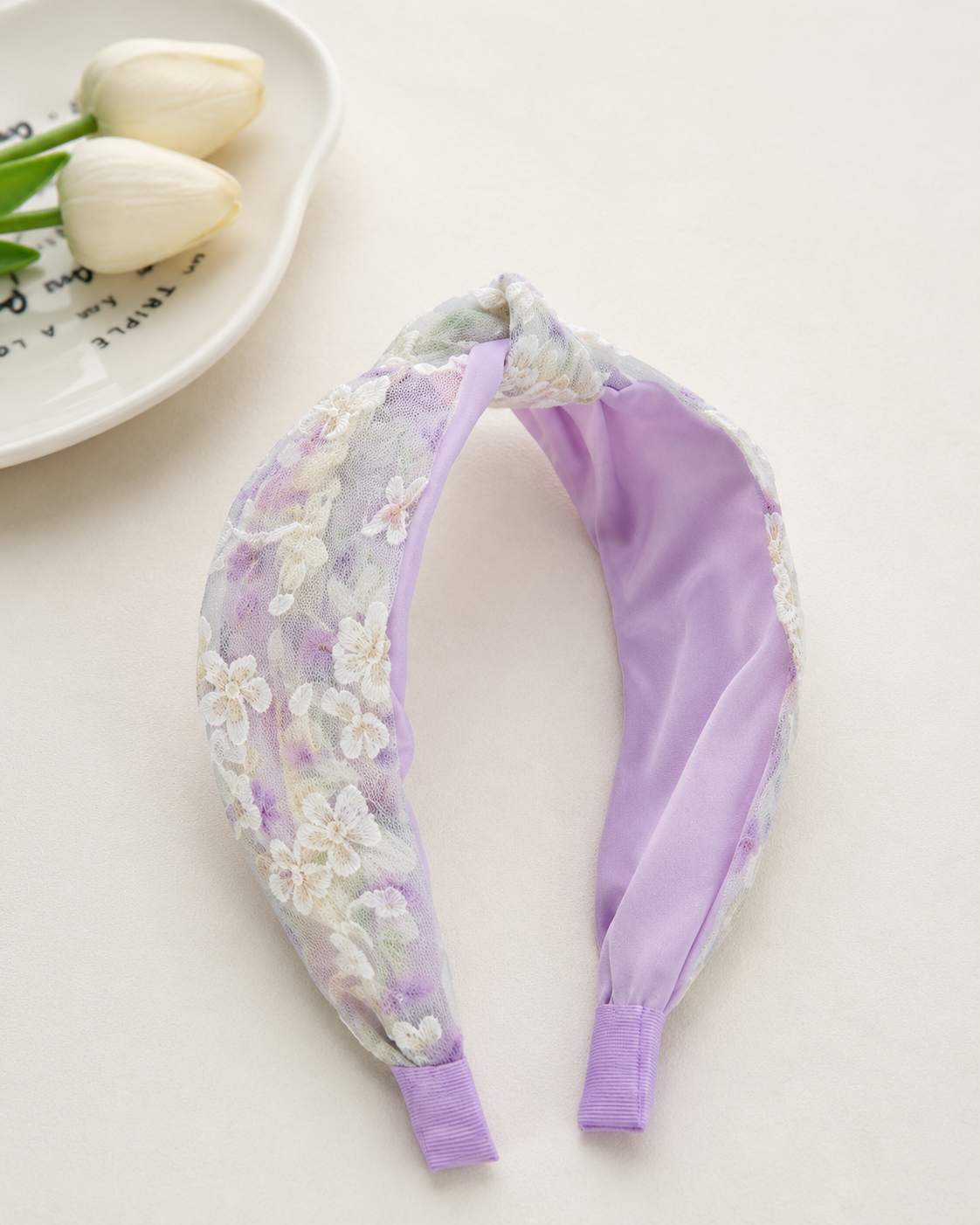 Floral Twist Headband - Single Piece