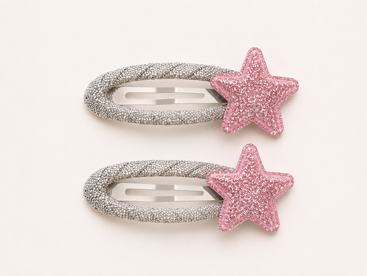 Glitter Star Clips