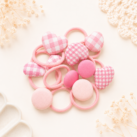 Pink Love Hair Ties