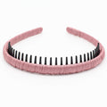 Dusty Pink Comb Headband