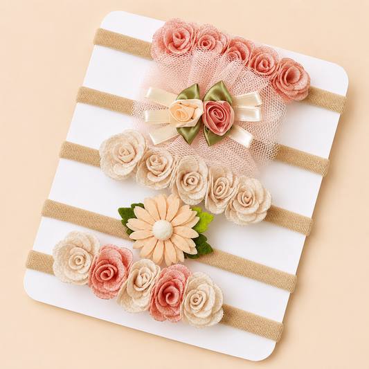 Floral Rose Headbands