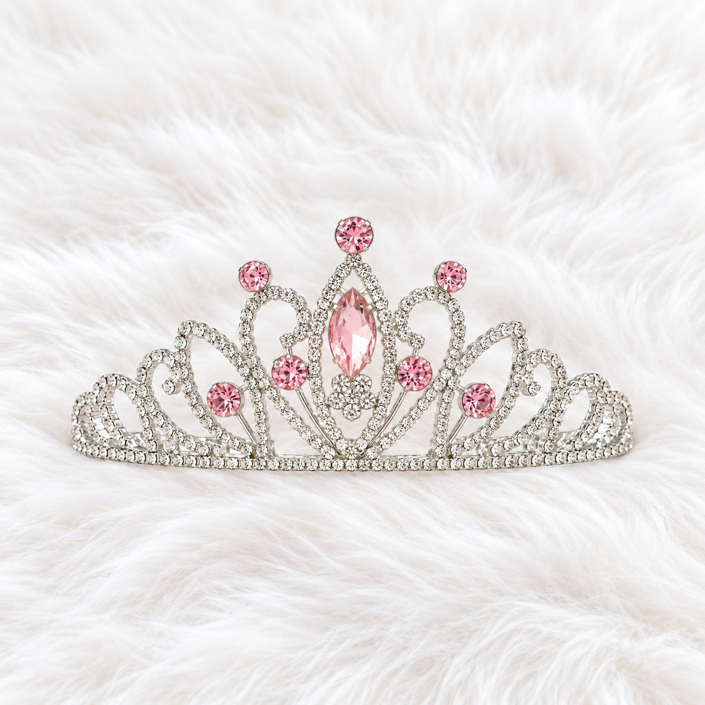Pink Heart Tiara