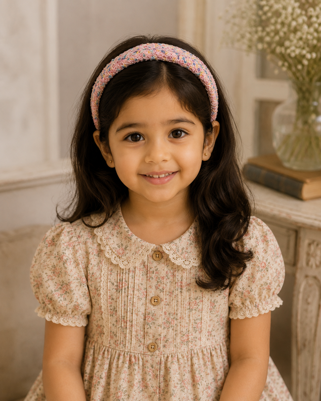 Confetti Tweed Padded Headband, view 2