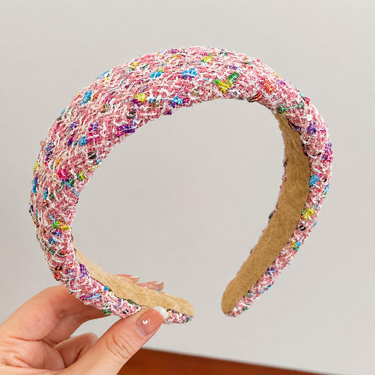 Confetti Tweed Padded Headband