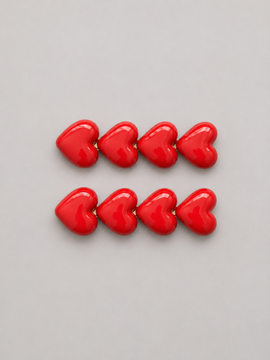 Pastel Heart Hair Clips