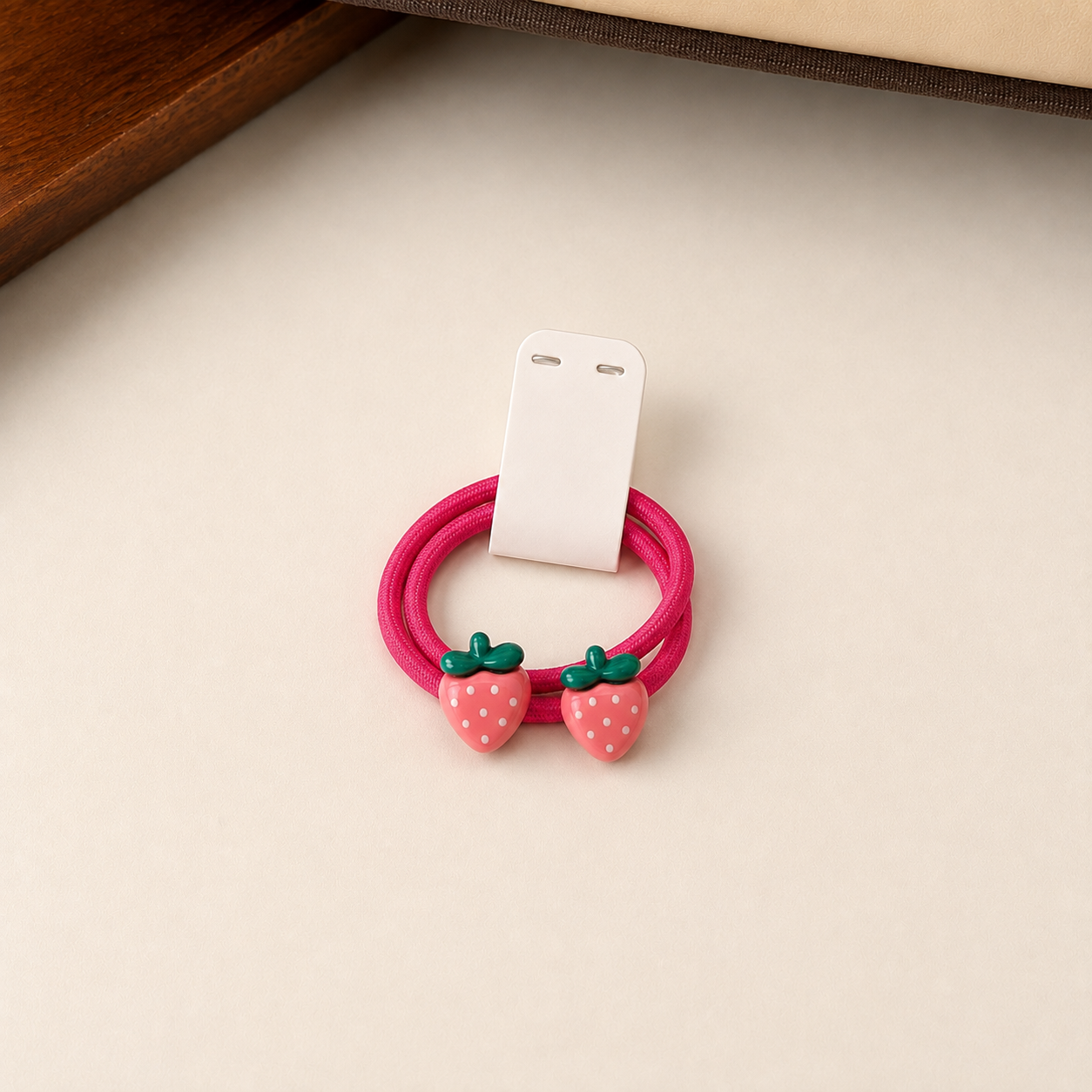 Sweet Strawberry Hair Ties