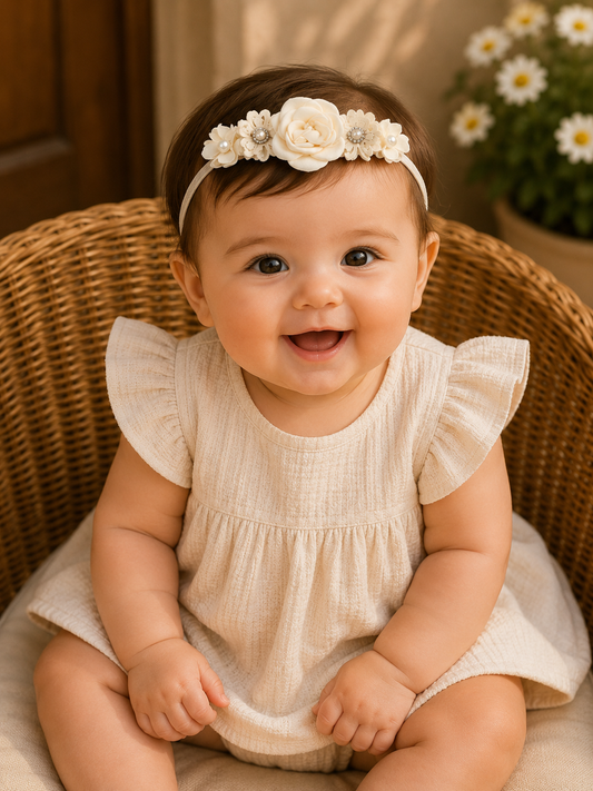 Floral Baby Headbands - Set of 3