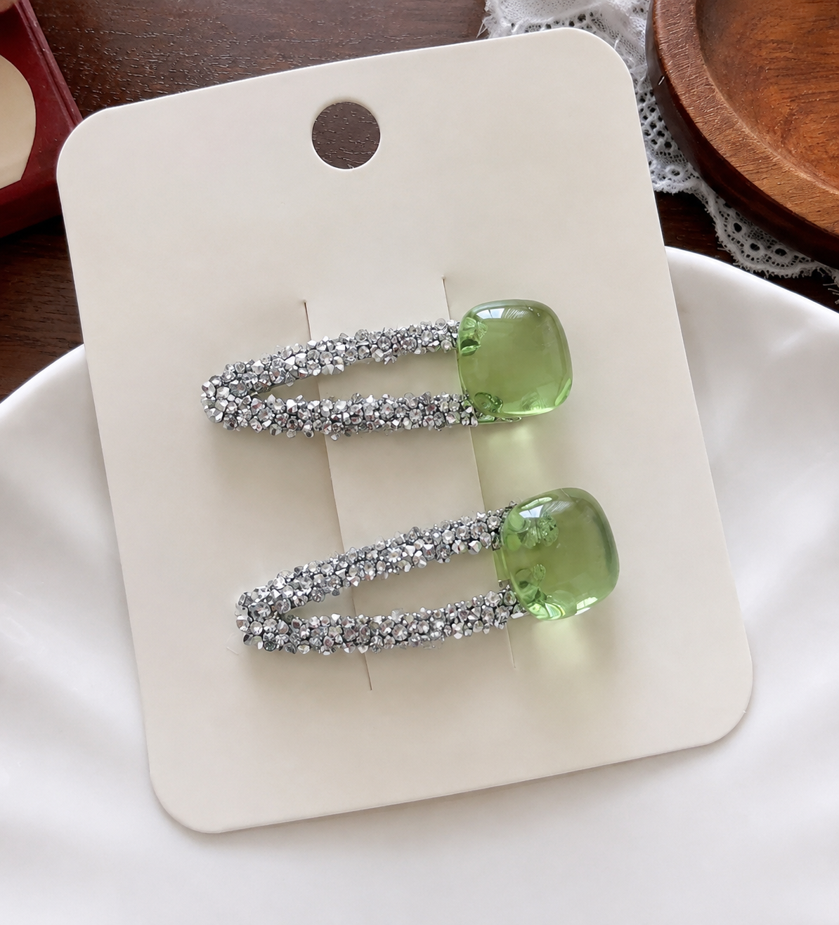 Statement Glitter Hair Clips